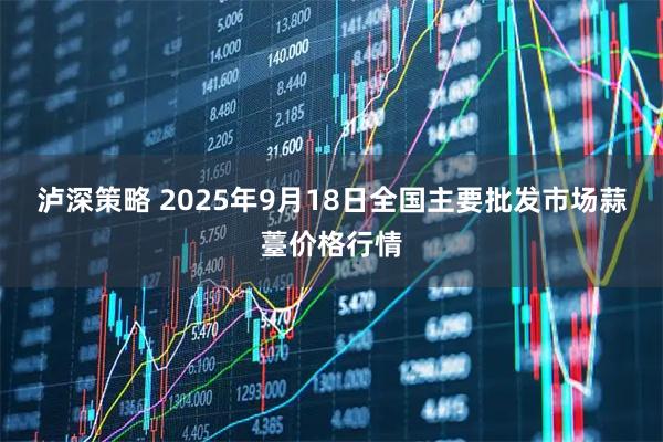 泸深策略 2025年9月18日全国主要批发市场蒜薹价格行情