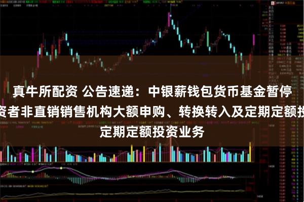 真牛所配资 公告速递：中银薪钱包货币基金暂停机构投资者非直销销售机构大额申购、转换转入及定期定额投资业务