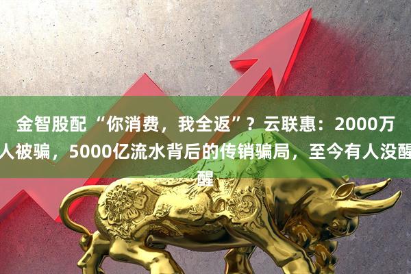 金智股配 “你消费，我全返”？云联惠：2000万人被骗，5000亿流水背后的传销骗局，至今有人没醒