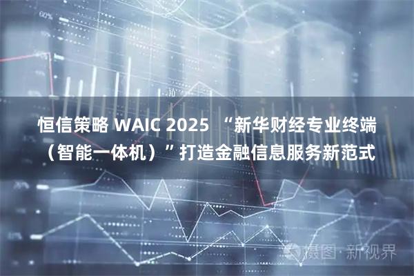恒信策略 WAIC 2025  “新华财经专业终端（智能一体机）”打造金融信息服务新范式